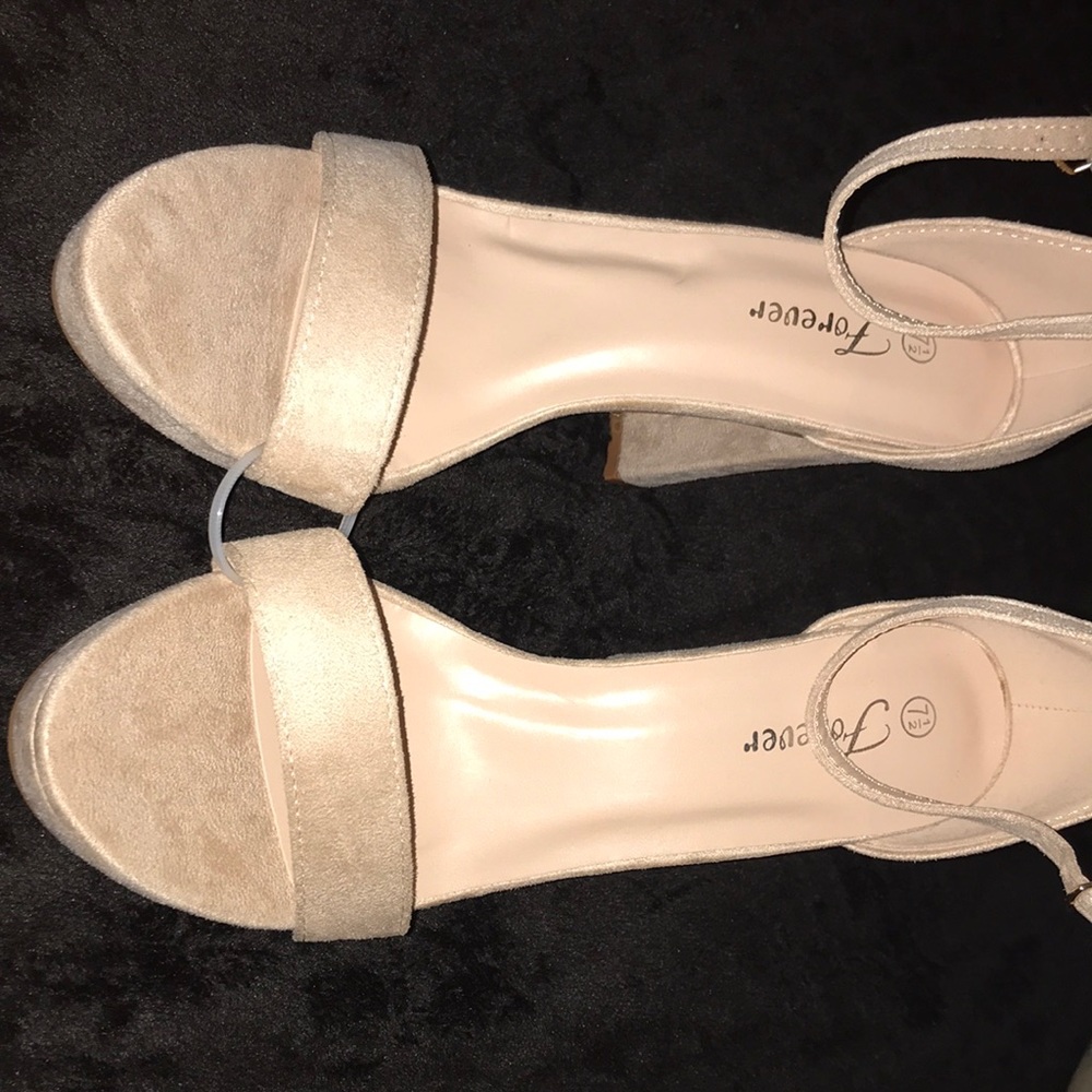 Suede heels
